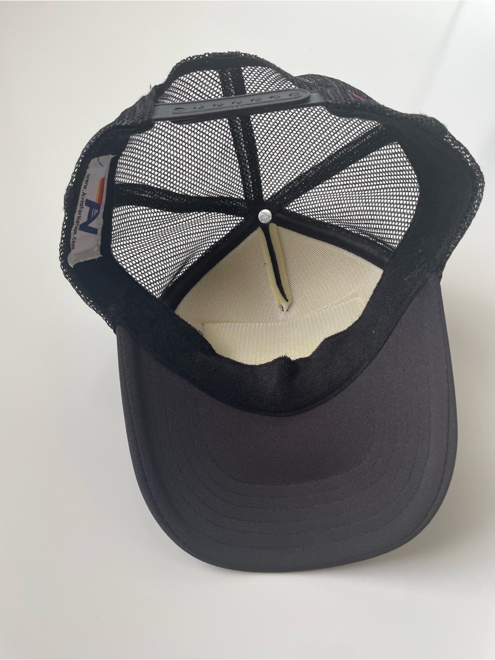 Aviator Nation Black Trucker Hat Guitar Patch Retro Stripes Rare Limited Edition - Picture 10 of 11